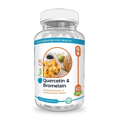 Quercetin & Bromelain ( Immune booster, Reduce Blood Pressure, Prevent Heart Disease, Reduce inflammation & Kill Cancer Cells) 60 capsules, USA