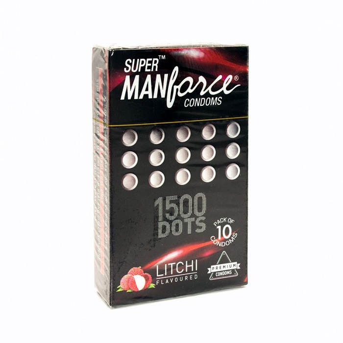 Super Manforce Litchi 1500 DOTS Condom 10pcs