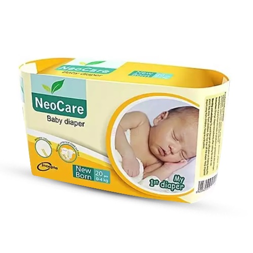 Neocare Baby Diaper New Born (0-4Kg) –20pcs