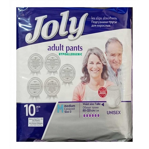 Joly Adult Diaper Pant M 80-120 Cm 10 Pcs