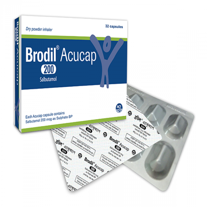 Brodil Acucap 200 Dry Powder Inhaler (8pcs)
