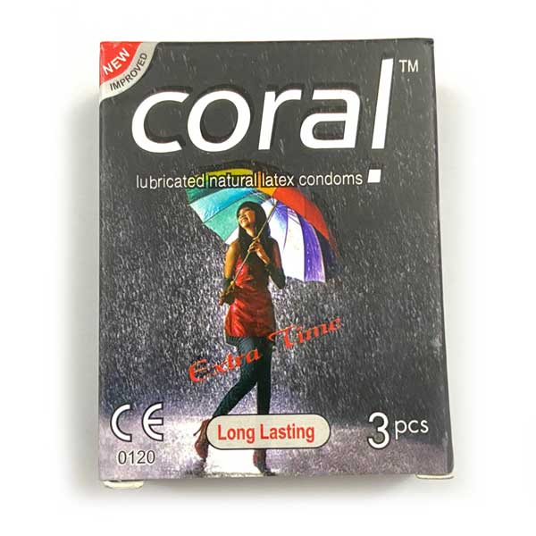 Coral Condom Long lasting - 1 box