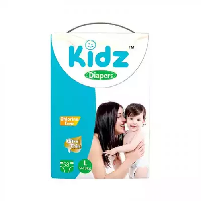 Kidz Baby Belt Diaper L 9-13 kg 58 pcs
