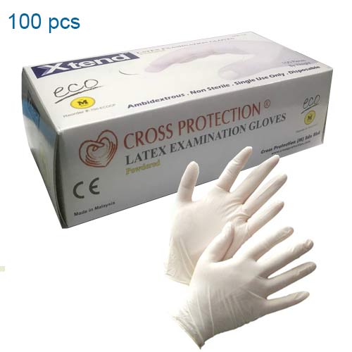 Latex Examination Gloves 100pcs(Box)