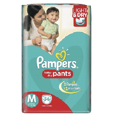 Pampers Baby Dry Pant (M 7-12kg) 56 pcs