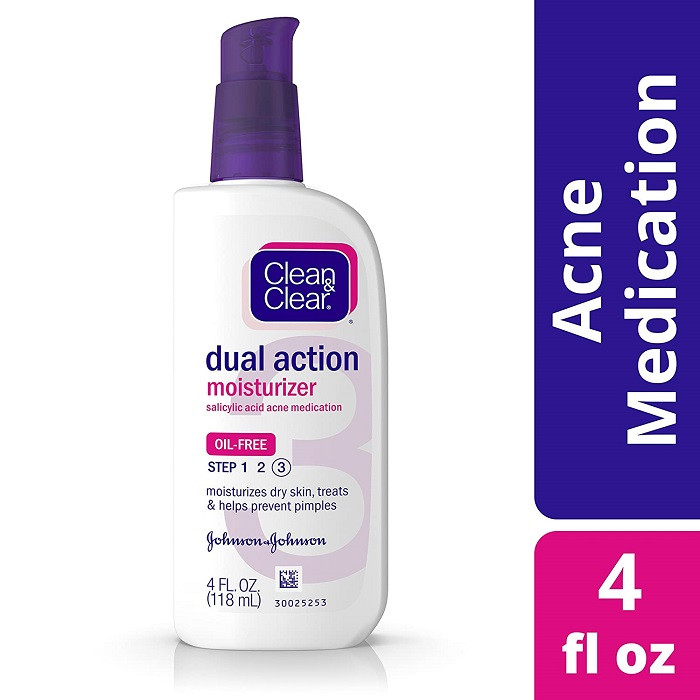 Clean & Clear Essentials Dual Action Facial Moisturizer with Salicylic Acid, 118ml, USA