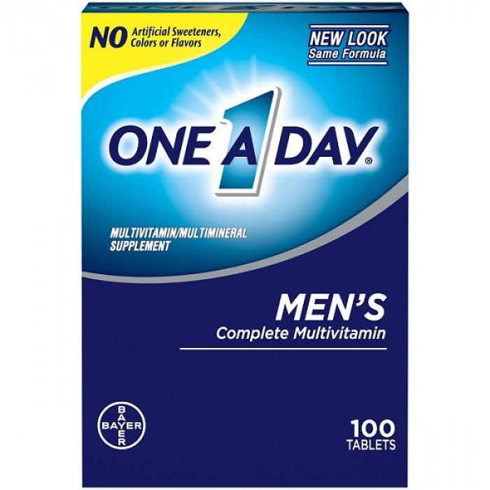 One A Day Mens Multivitamins, Supplement with key nutrients like Vitamins A, B6, C, D, E, K, Riboflavin, Thiamin, and Niacin & more, 100 count, USA
