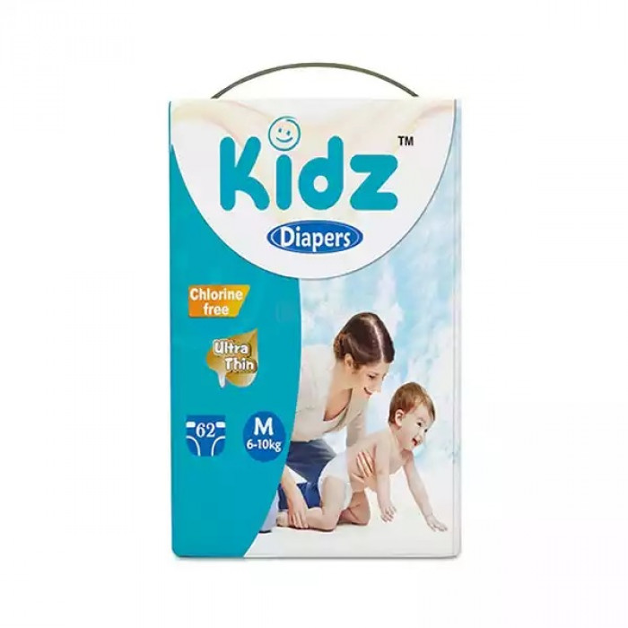 Kidz Baby Belt Diaper M 5-10 kg 62 pcs