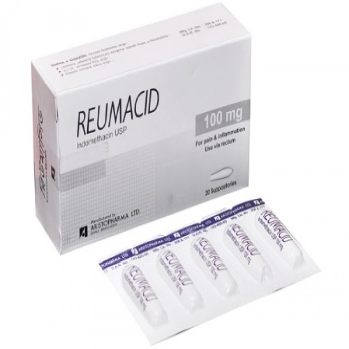 Reumacid 100mg Suppository 20 Pcs