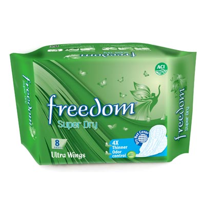 Freedom Ultra Wings Sanitary Napkin (Super Dry) 8 Pads