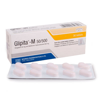 Glipita M 500 (500mg+50mg) 10pcs
