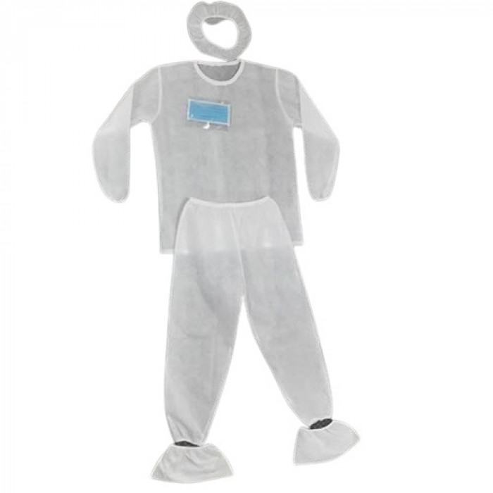 PPE white L or XL size 1 set