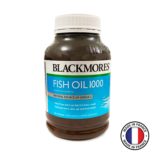BLACKMORES Fish Oil 1000mg, Omega 3 EPA DHA, Improve Heart Health, Bone and Joint Health, helps Lower Cholesterol, 400 Capsules, Expiry: 11/2022, Australia