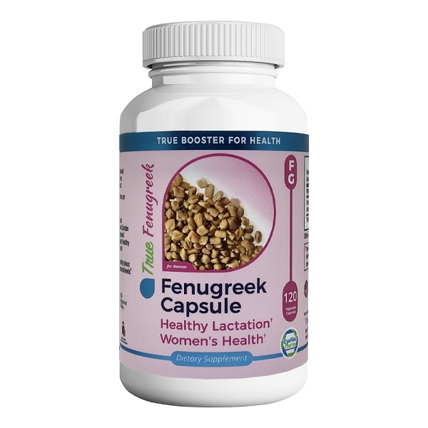 Fenugreek for Women 1220mg for Healthy Lactation, Digestive Health, 120 Capsules, USA