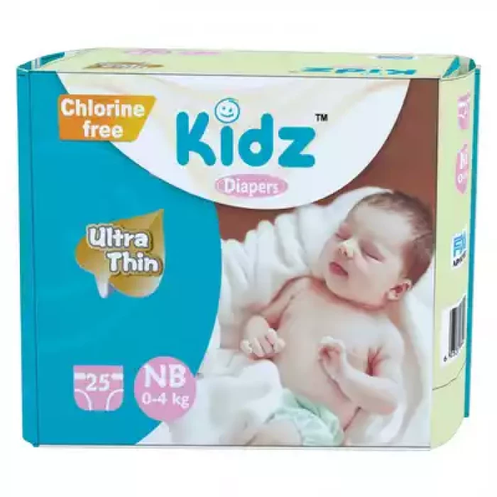 Kidz Baby Belt Diaper New Born 0-4 kg 25 pcs
