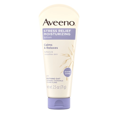 Aveeno, Stress Relief Moisturizing Lotion, Lavender, 2.5 oz (71 g), Canada