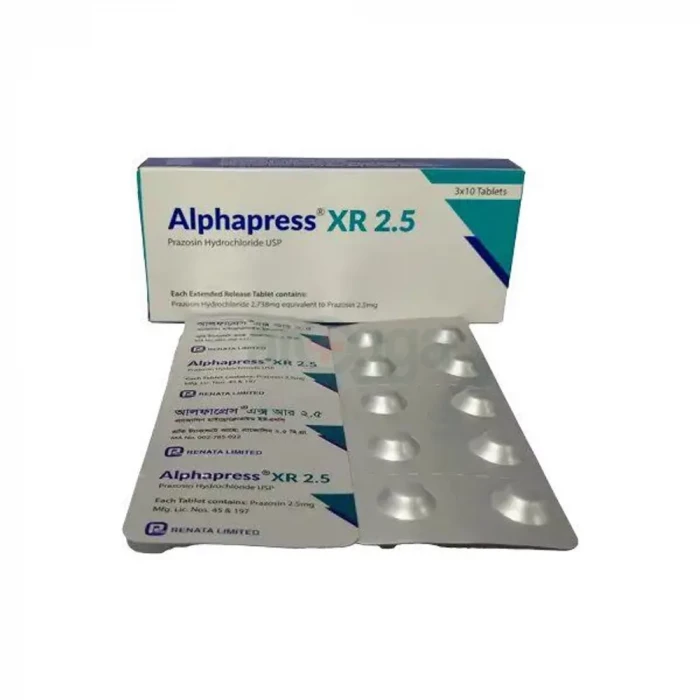 Alphapress XR 2.5mg 10pcs