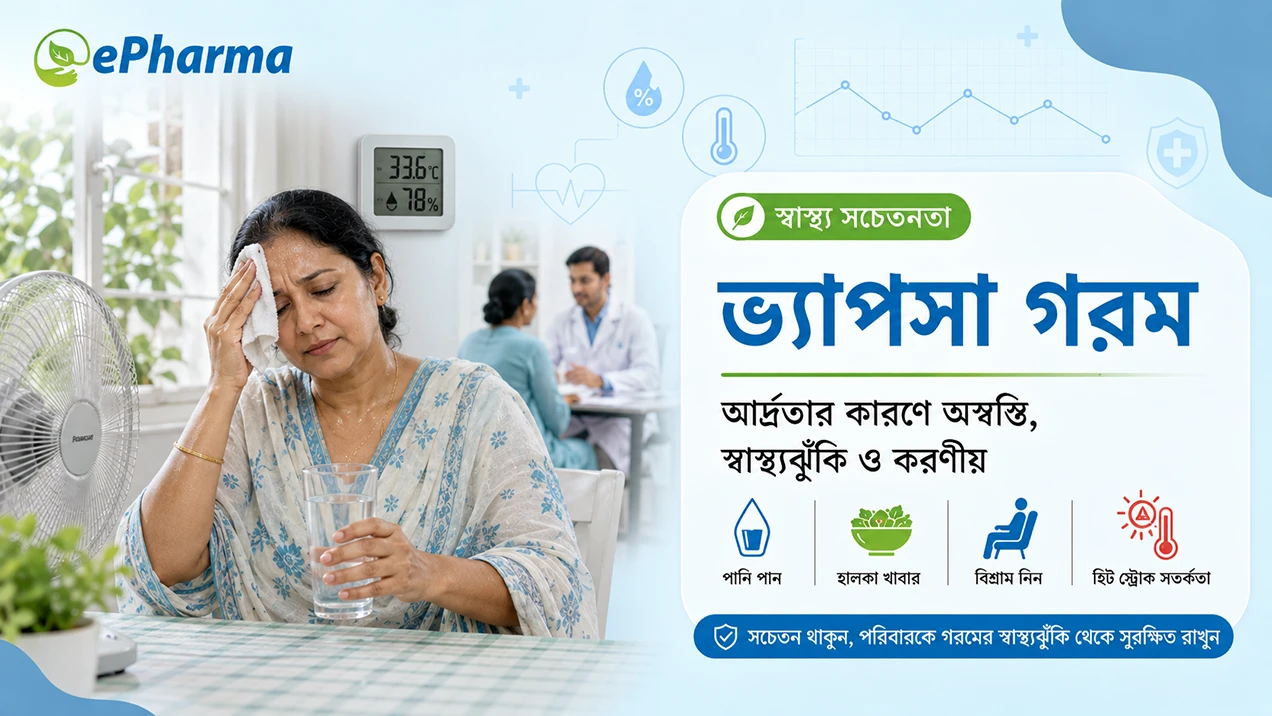 ভ্যাপসা গরমে স্বাস্থ্যঝুঁকি: অতিরিক্ত আর্দ্রতায় কী করবেন
