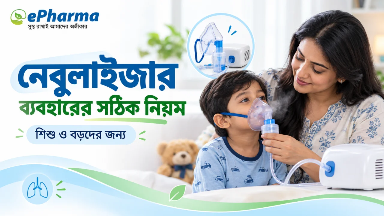 নেবুলাইজার ব্যবহারের সঠিক নিয়ম: শিশু ও বড়দের জন্য