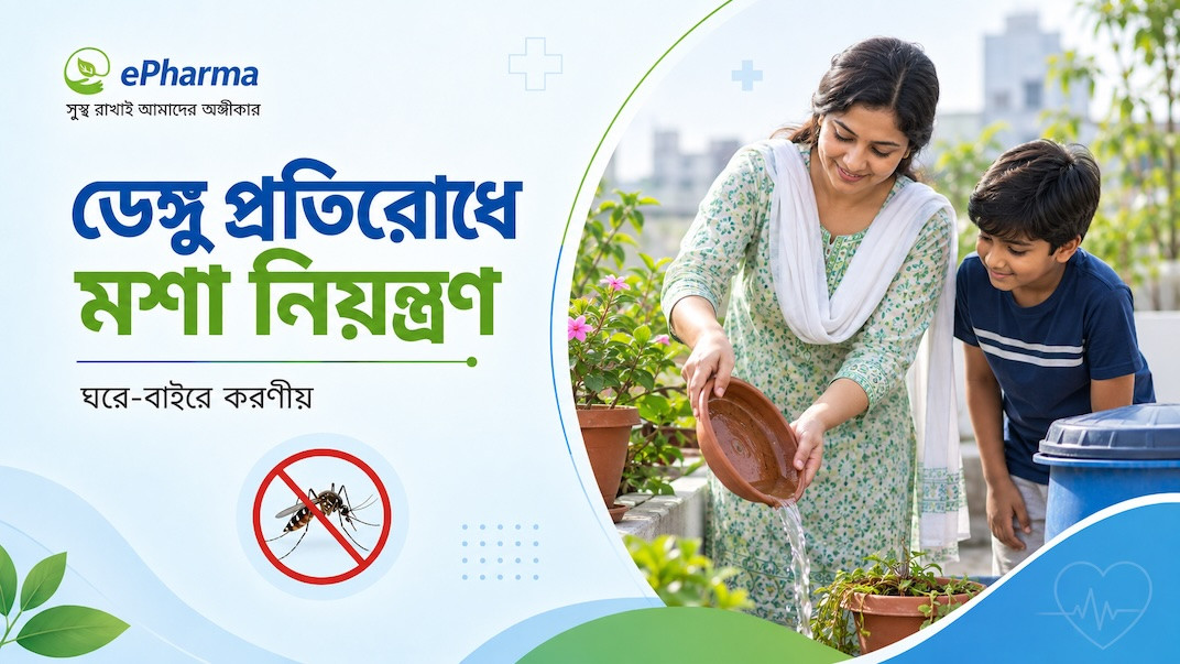 ডেঙ্গু প্রতিরোধে মশা নিয়ন্ত্রণ: এডিস মশা ঠেকানোর উপায়