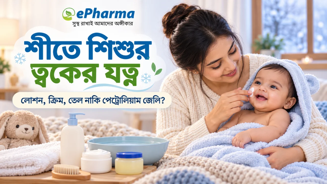 শীতে শিশুর ত্বকের যত্ন: লোশন, ক্রিম, তেল নাকি পেট্রোলিয়াম জেলি?