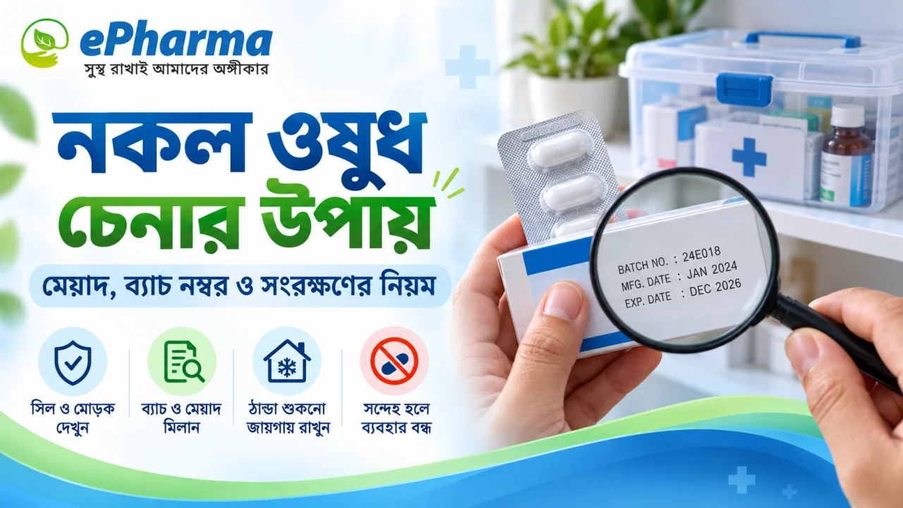 নকল ওষুধ চেনার উপায়: মেয়াদোত্তীর্ণ ওষুধ ও ঘরে রাখার নিয়ম