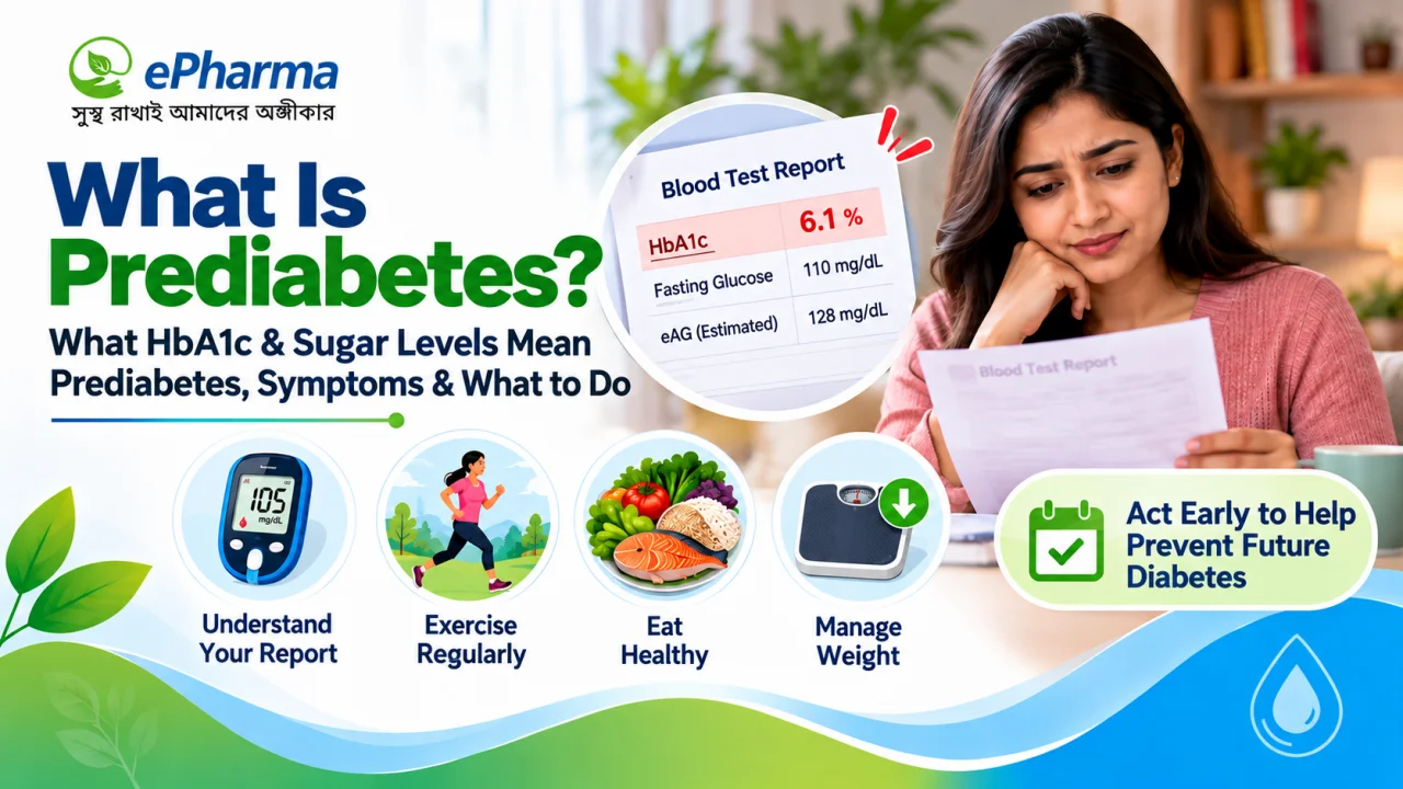 Prediabetes: HbA1c and Fasting Sugar Levels, Symptoms and What to Do