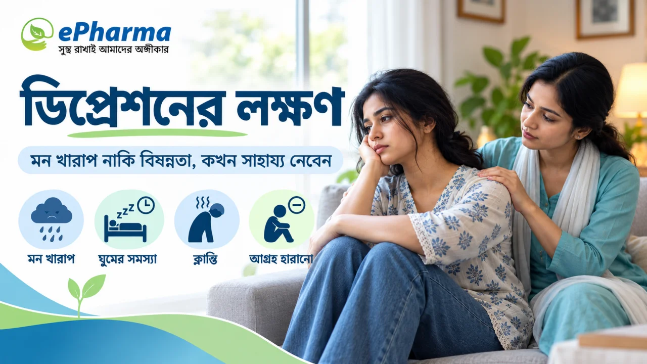 ডিপ্রেশনের লক্ষণ: মন খারাপ নাকি বিষণ্নতা, কখন সাহায্য নেবেন
