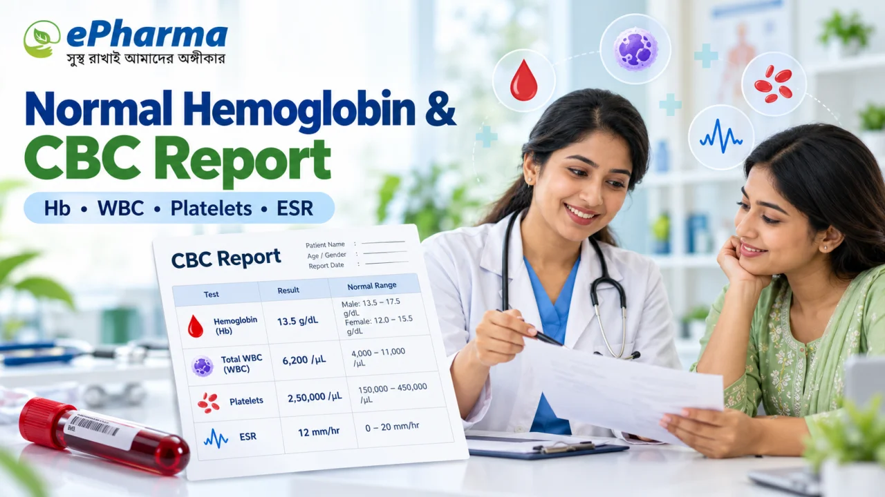 Normal Hemoglobin Levels &amp; CBC Report: WBC, Platelets, MCV and ESR