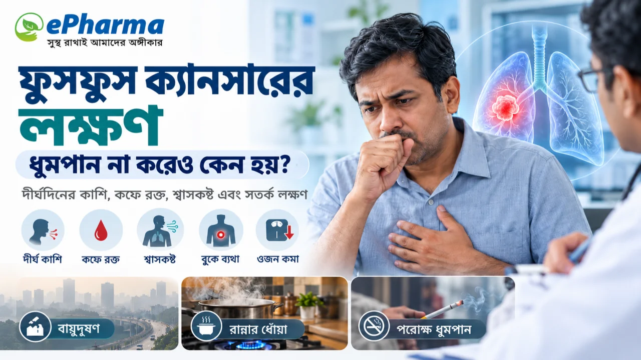 ফুসফুস ক্যানসারের লক্ষণ: ধূমপান না করেও কেন হয়