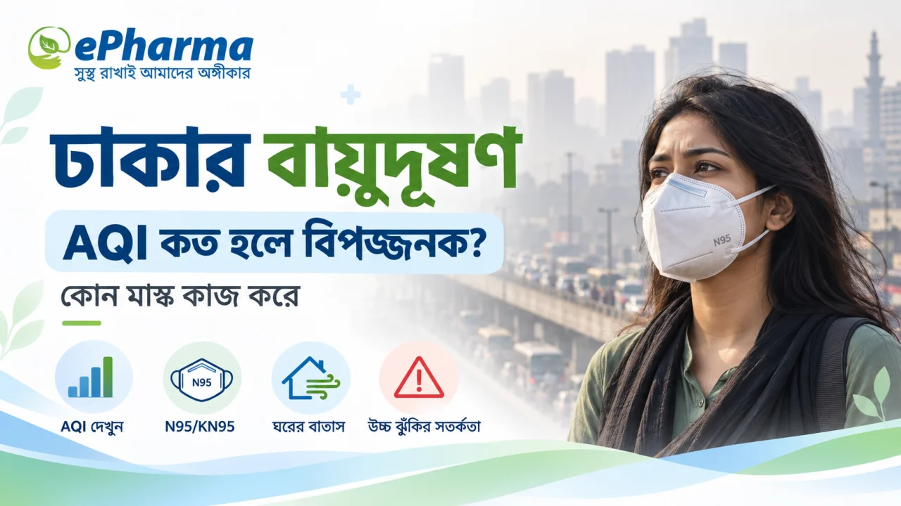 ঢাকার বায়ুদূষণ: AQI কত হলে বিপজ্জনক, কোন মাস্ক কাজ করে