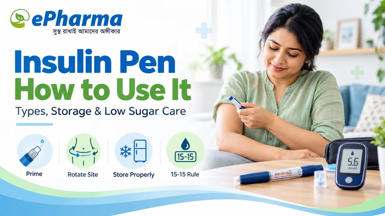 How to Use an Insulin Pen: Injection Sites, Storage and Insulin Types