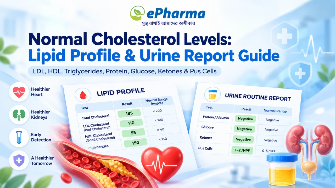 Normal Cholesterol Levels: Lipid Profile &amp; Urine Report Guide