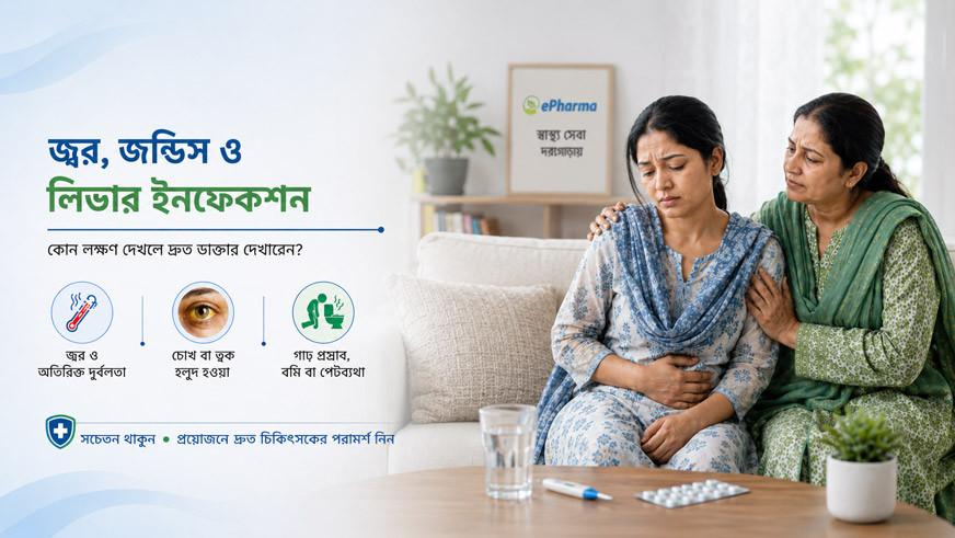 হেপাটাইটিস A ও E: লিভার বিপদের লক্ষণ ও করণীয় | epharma