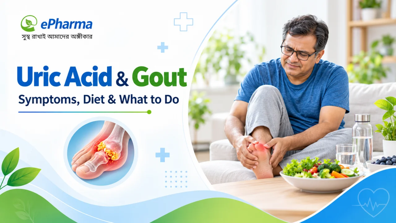 High Uric Acid and Gout: Symptoms, Diet and What to Do