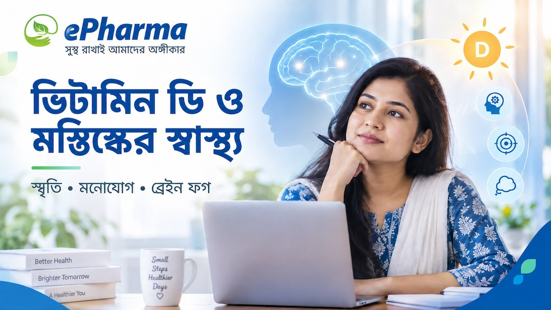 ভিটামিন ডি ঘাটতি ও মস্তিষ্কের স্বাস্থ্য: স্মৃতি, ব্রেইন ফগ ও মুড