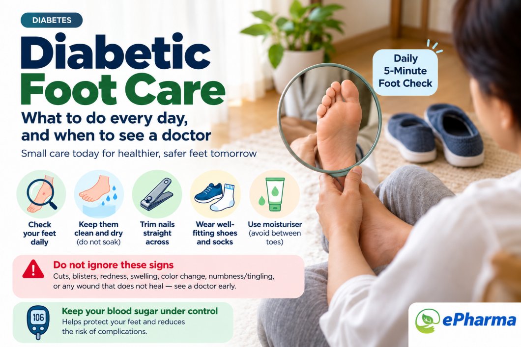 Diabetic Foot Care: Daily Checks, Warning Signs and When to See a Doctor