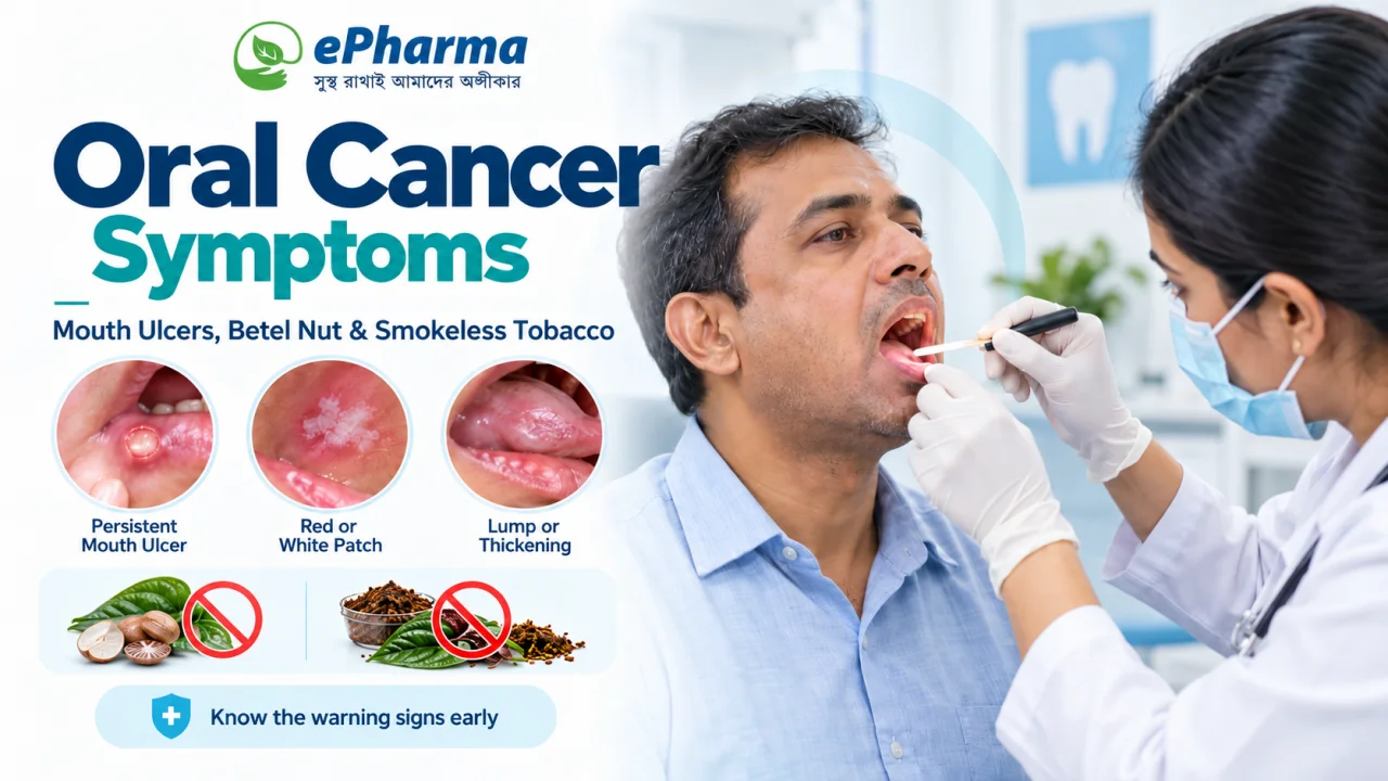 Oral Cancer Symptoms: Mouth Ulcers, Betel Nut and Smokeless Tobacco