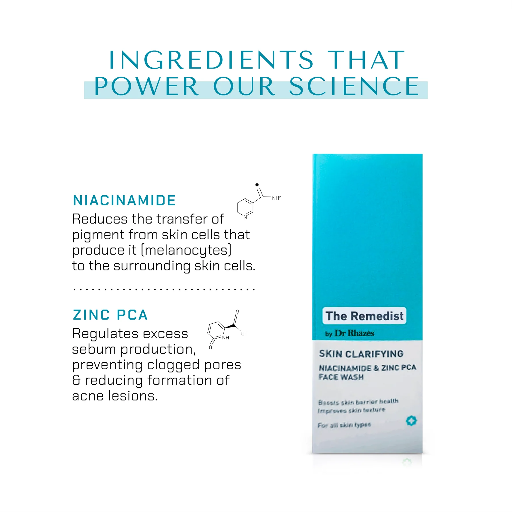 The Remedist by Dr Rhazes Skin Clarifying Niacinamide & Zinc PCA Facewash 100ml - Buy Online in Bangladesh | ePharma