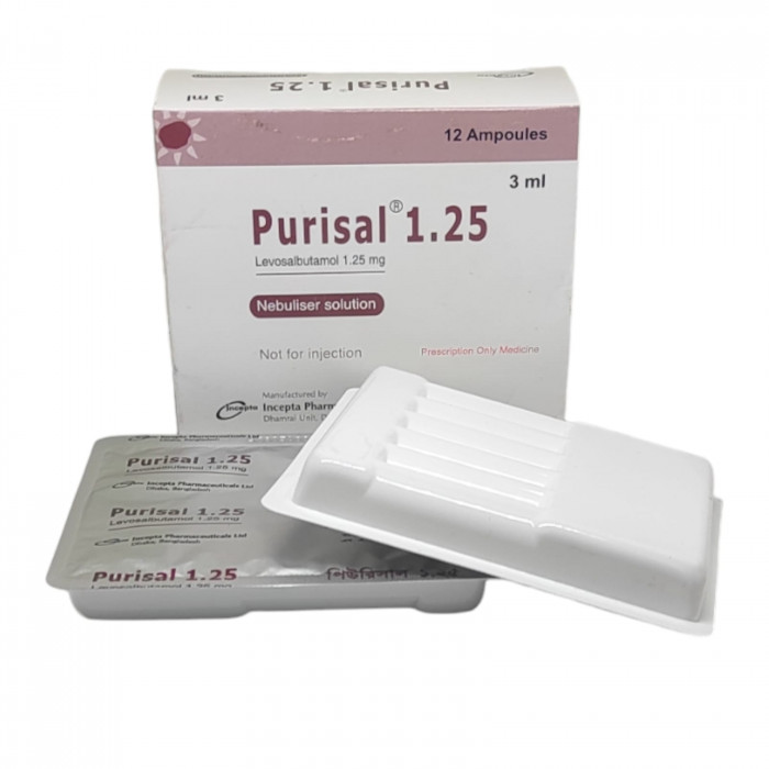 Purisal Nebuliser Solution 1.25mg/3ml 6pcs