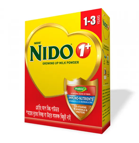 Nestle Nido 1+ Growing Up Milk Powder (1-3 years) 350g Box - Buy Online in Bangladesh | ePharma