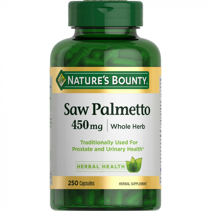 Nature's Bounty Saw Palmetto 450 mg, 250 Capsules | USA