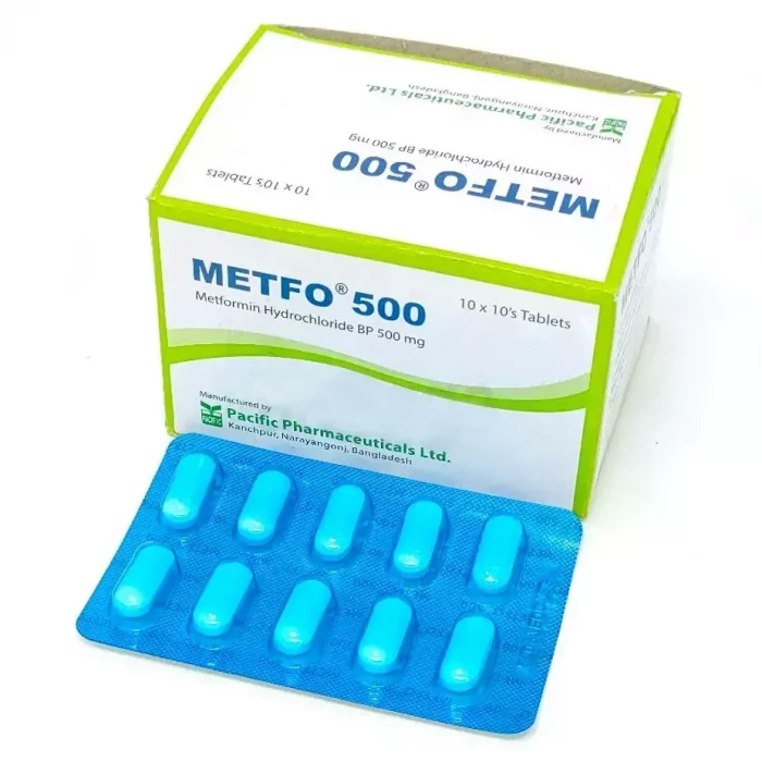 Metfo 500mg Tablet 1 Strip