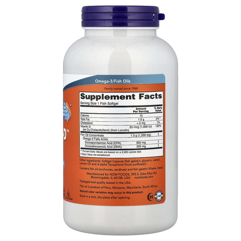 Now Foods Ultra Omega 3-D Fish Oil, 180 Softgels - Buy Online in Bangladesh | ePharma