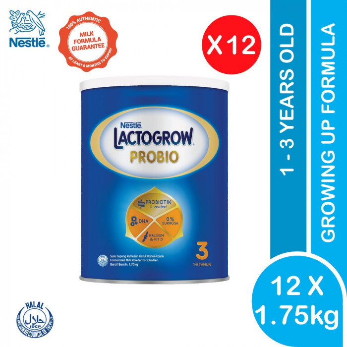 Nestle Lactogrow Probio 3 Milk Powder Tin 1.75kg