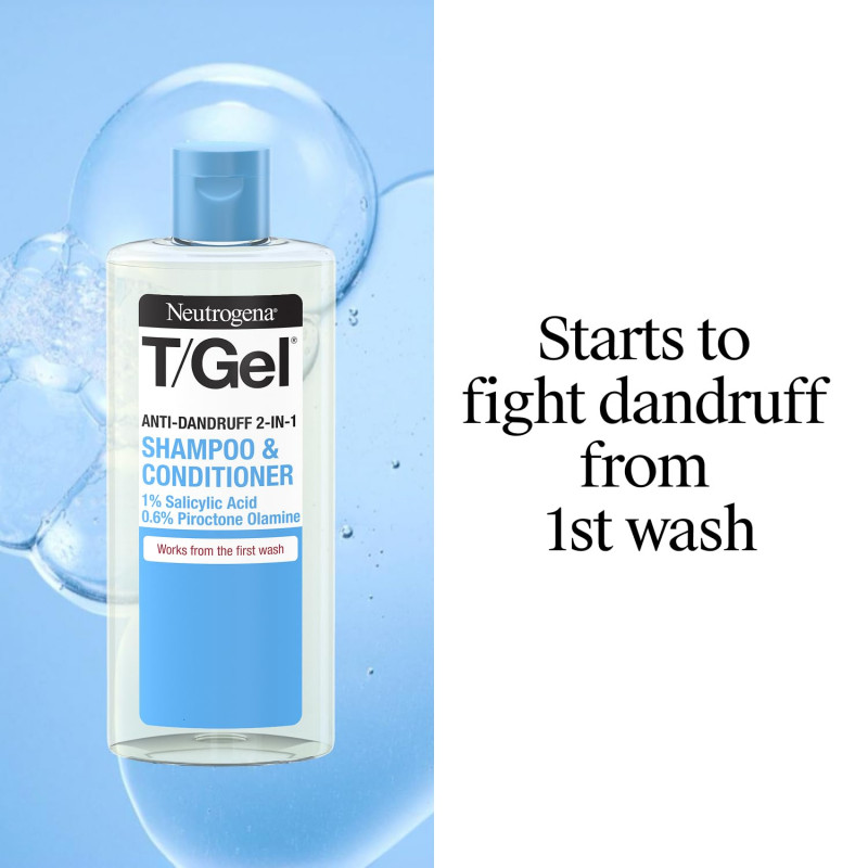 Neutrogena T/Gel 2in1 Anti Dandruff Shampoo - 250ml - Buy Online in Bangladesh | ePharma