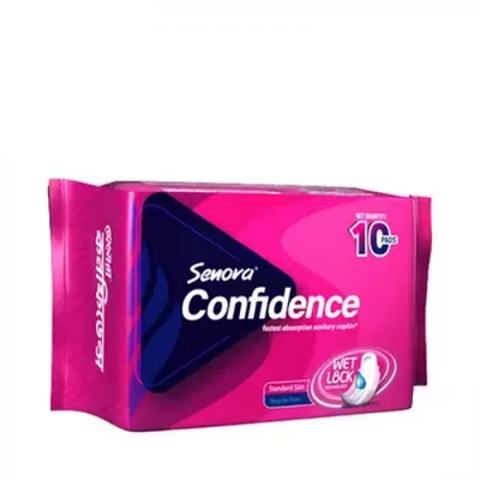 Senora Confidence Sanitary Napkin Regular Flow (Panty System) 10pcs