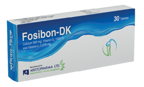 Fosibon DK 75mcg+500mg+1000IU Tablet