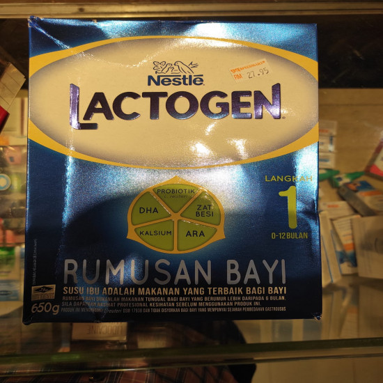 Nestlé Lactogen 1 – Infant Formula (0–6 Months) | 650g