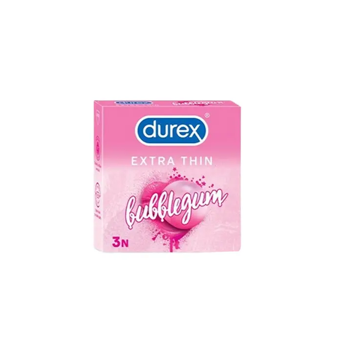 Durex Extra Thin Bubblegum Flavoured Condom 3's Pack - Buy Online in Bangladesh | ePharma